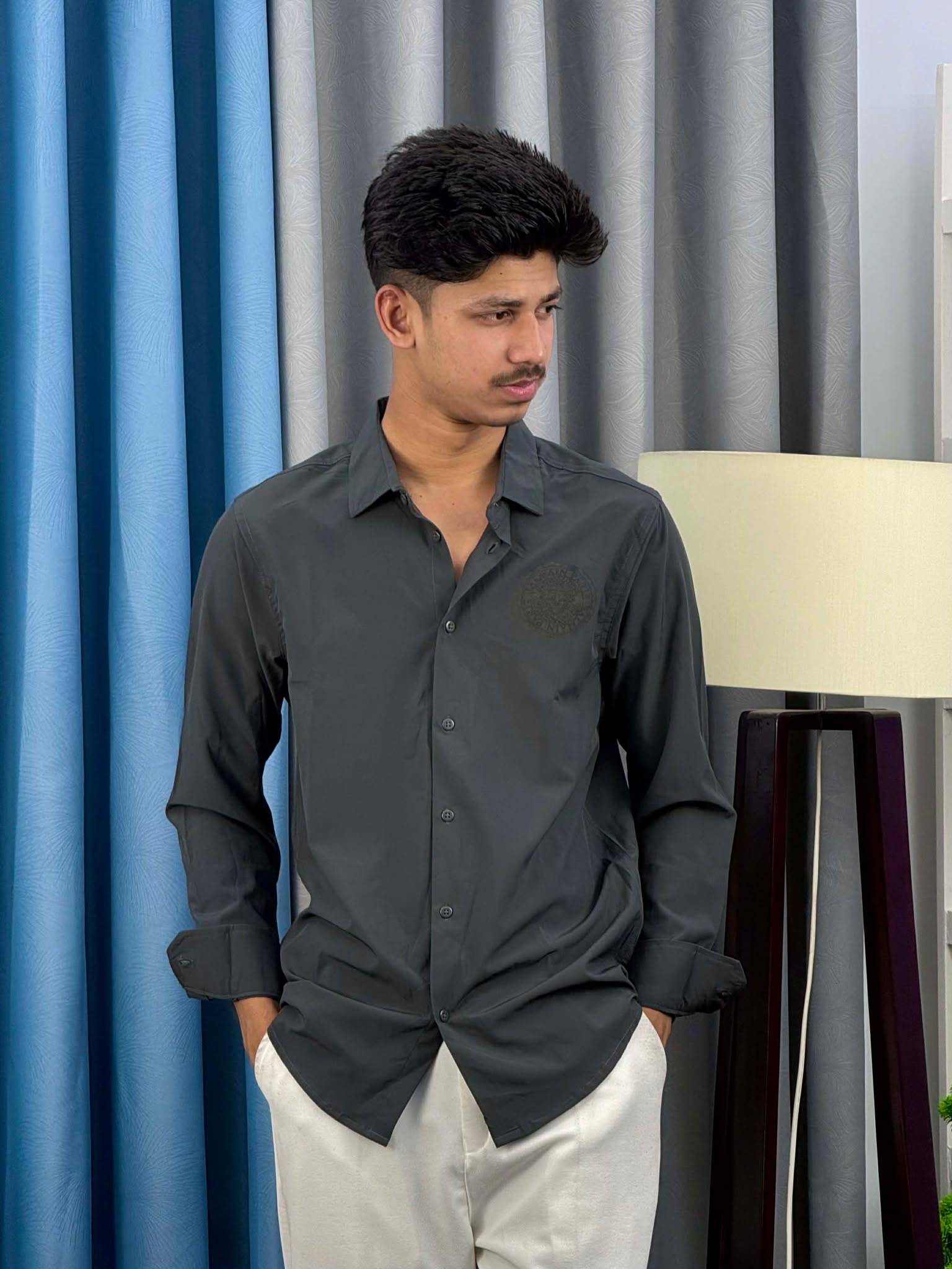 Balman Shirt Charcoal Grey (BS-2)