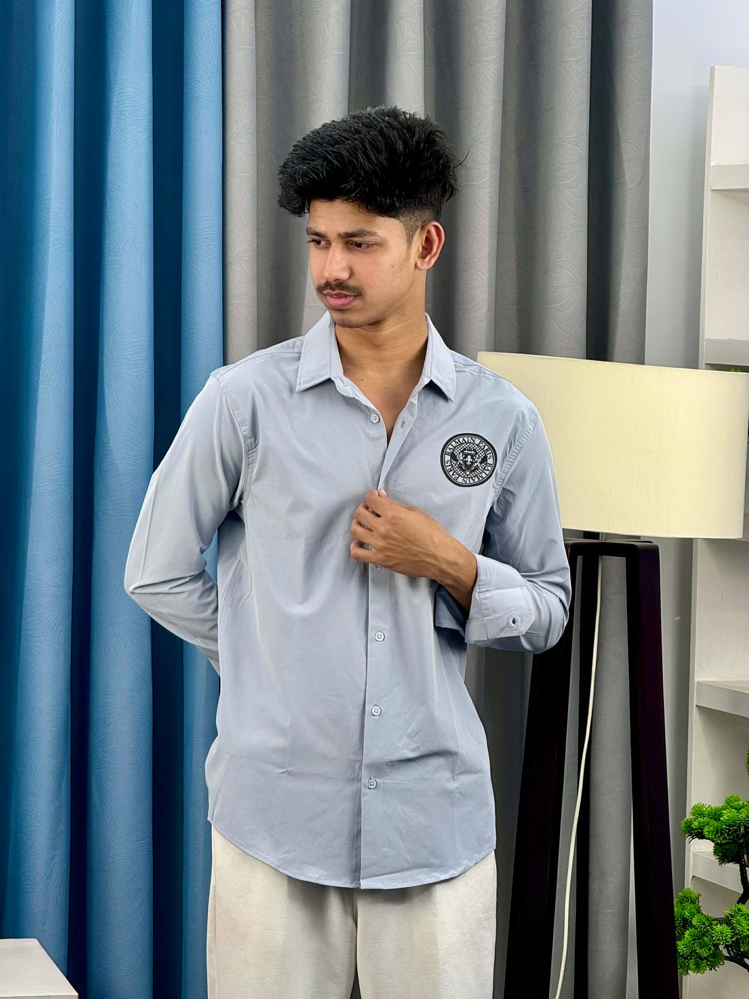 Balman Shirt Light Grey (BS-3) - Image 2