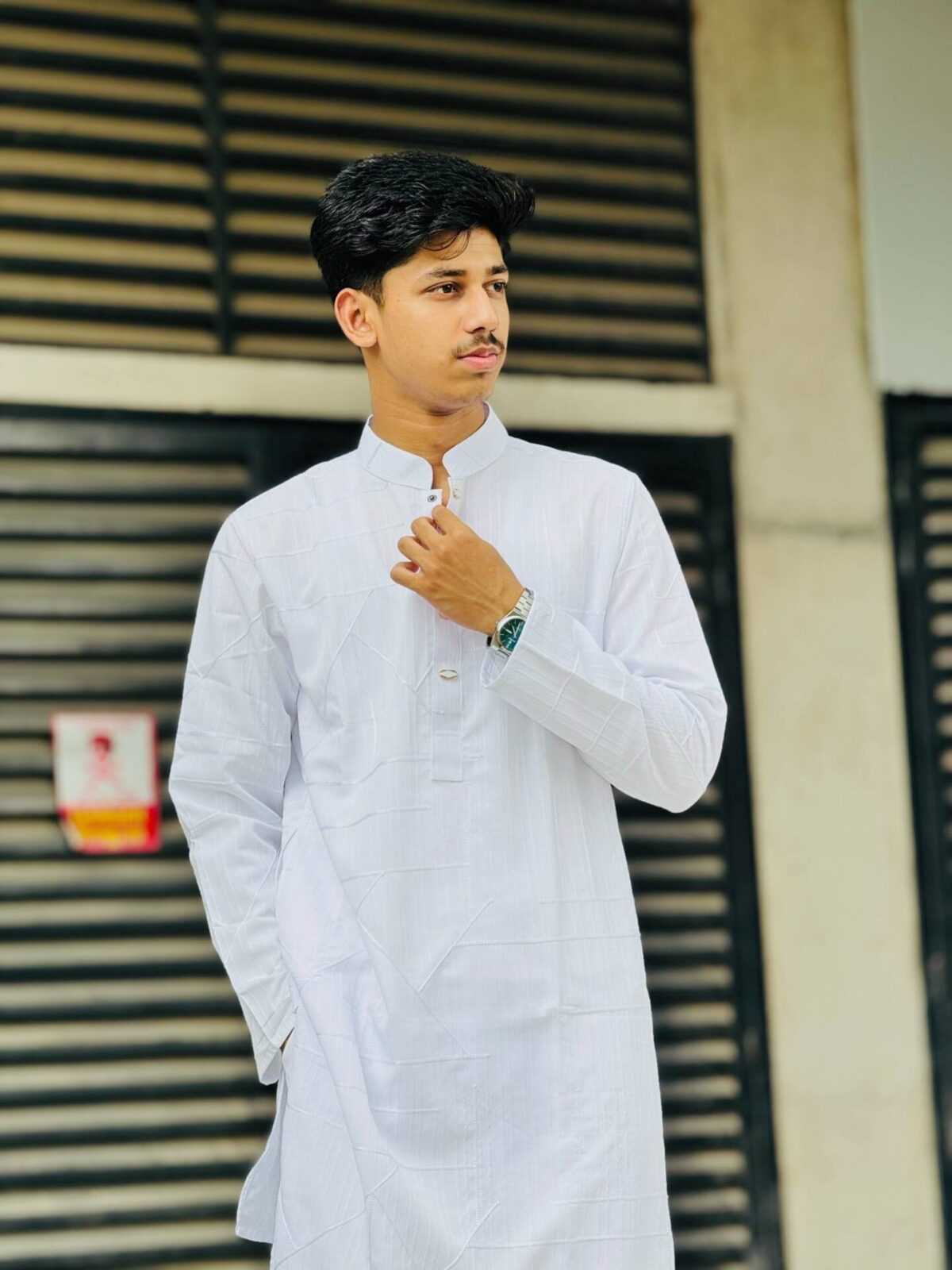 Jawad Luxury Panjabi White (JLP-3) - Image 2