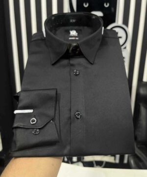 Elegant Glossy Formal Shirt(Black)(EGFS-3)