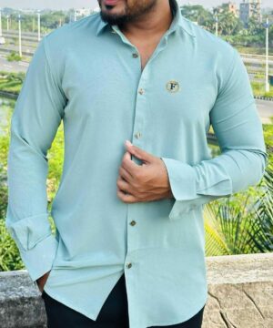 𝗦𝘁𝗼𝗻𝗲 𝗪𝗼𝗿𝗸 𝗙𝘂𝗹𝗹 𝗦𝗹𝗲𝗲𝘃𝗲 𝗦𝗵𝗶𝗿𝘁 ( Light Olive )(SWFS-1)