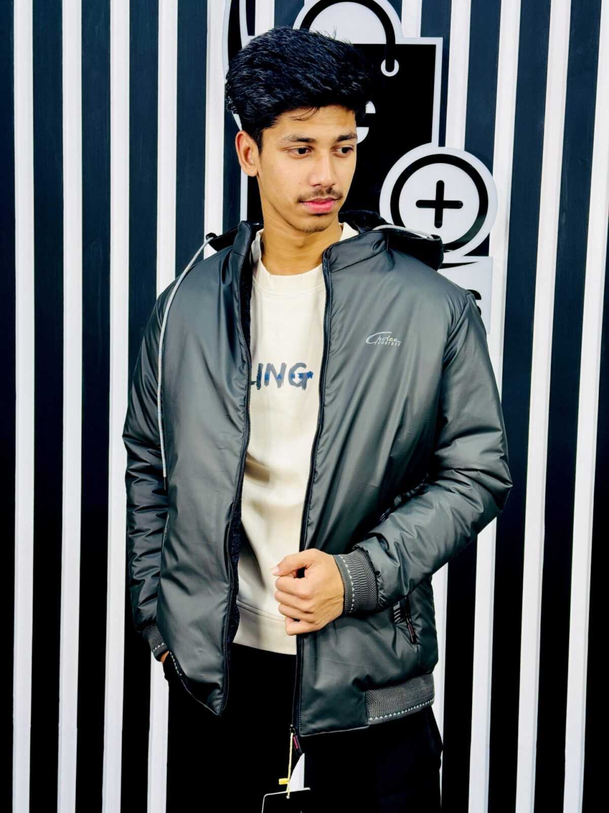 Men's 3-Layer Jacket with Hoodie (JKT-6)