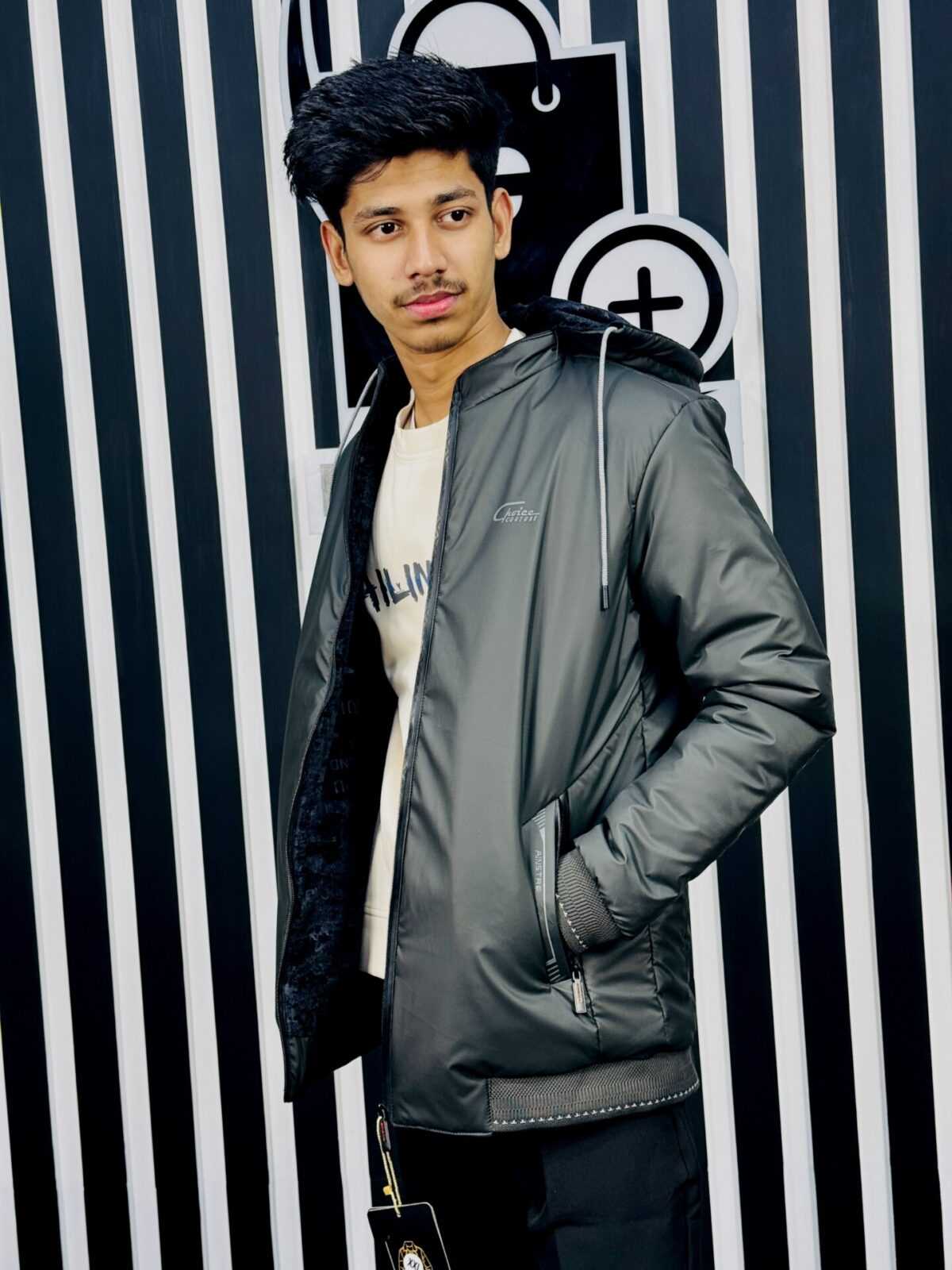 Men's 3-Layer Jacket with Hoodie (JKT-6) - Image 2