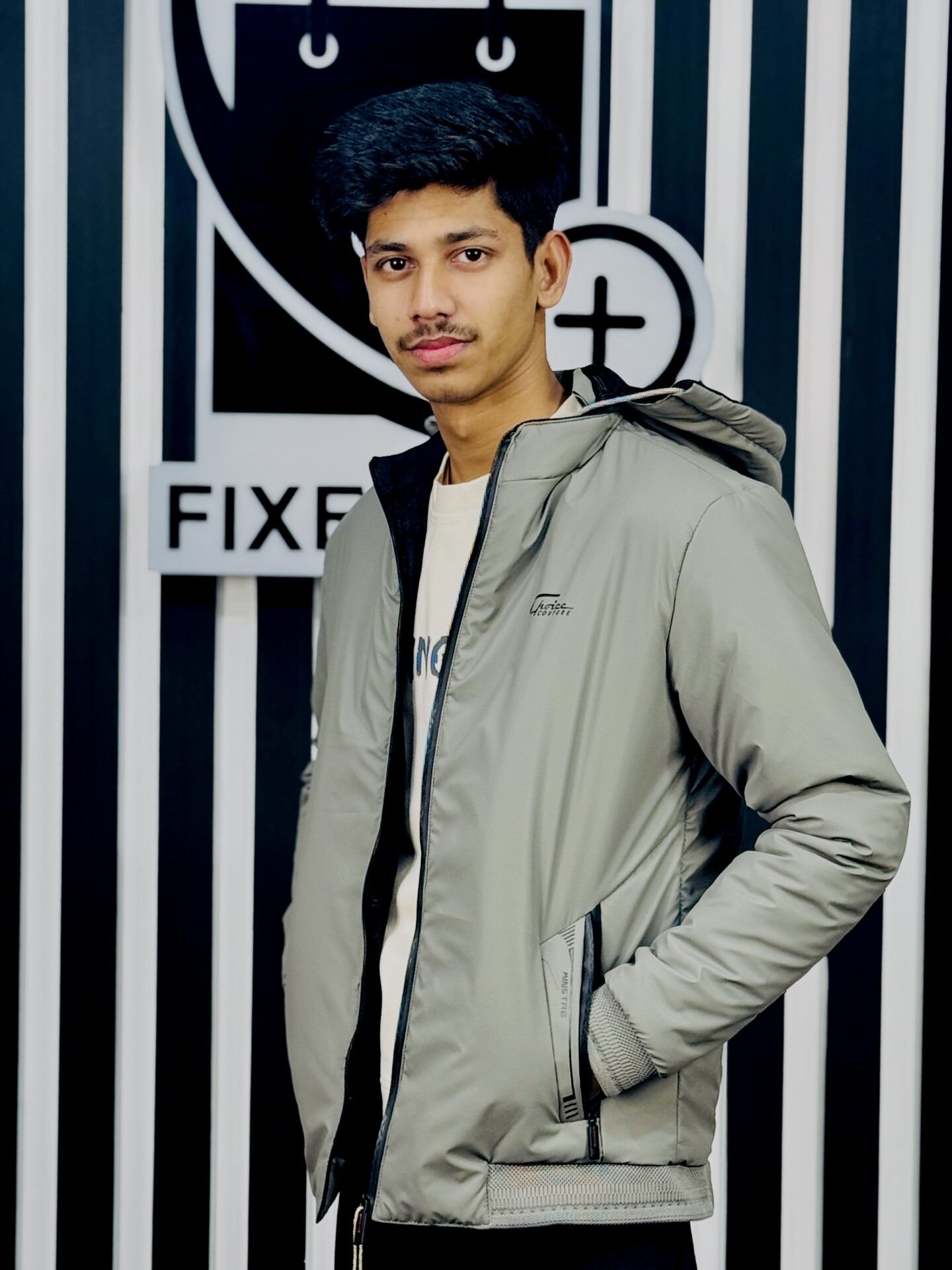 Men's 3-Layer Jacket with Hoodie (JKH-4)