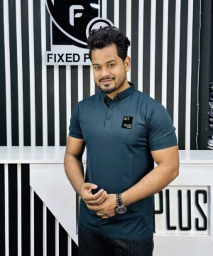 Alternative view of A/X China High Spandex Polo (Sea Green)(POLO-2)