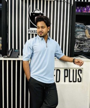 Drop Shoulder Polo Sky (DSP-4)