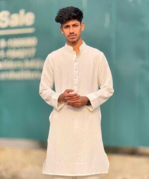 Royal Weave Panjabi – White (RWP-8)