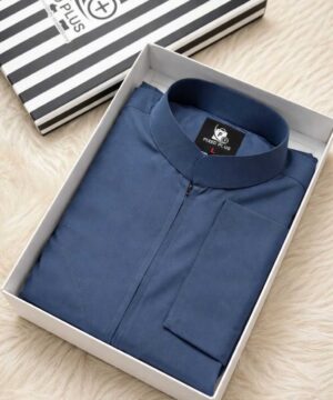 Classic Indonesian Thobe – Steel Blue (NIT-5)