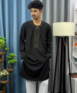 Round Neck China Popcorn Panjabi (RNP-4)