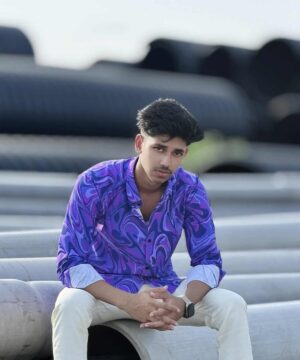 Alternative view of Purple Galaxy Swirl Shirt (PGS-1)