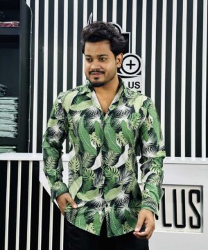 Lyckra Full Sleeve Print Shirt 252