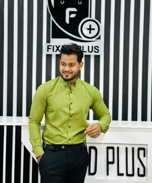 Alternative view of Formal Shirt Round Button- F1