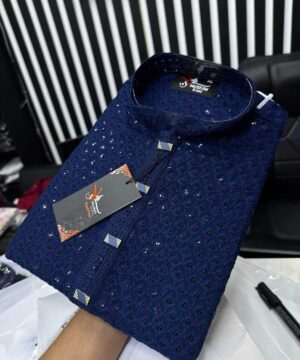 Sequence Panjabi Navy Blue (SP-12)