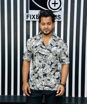 V-Cut Drop Shoulder Shirt 00151