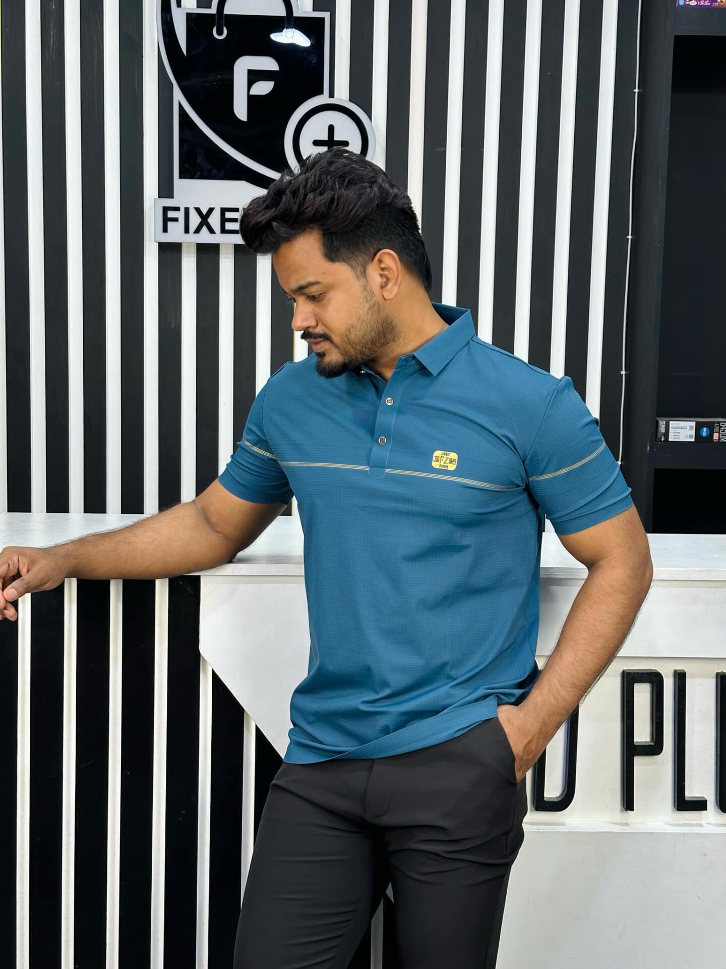 China High Spandex Polo (POLO-404) - Image 3