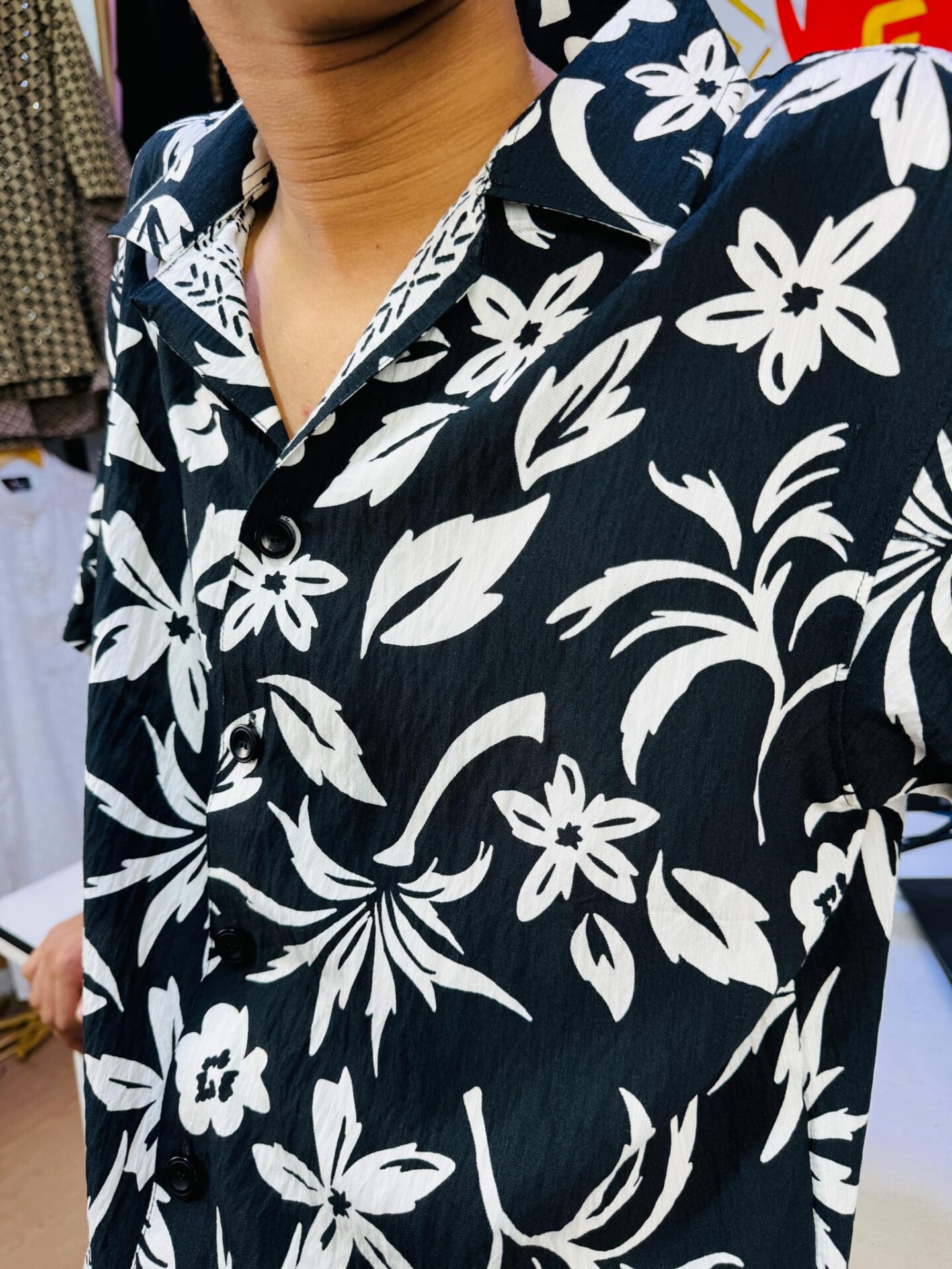 V-Cut Drop Shoulder Shirt 00161 - Image 3