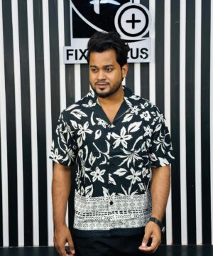 V-Cut Drop Shoulder Shirt 00161