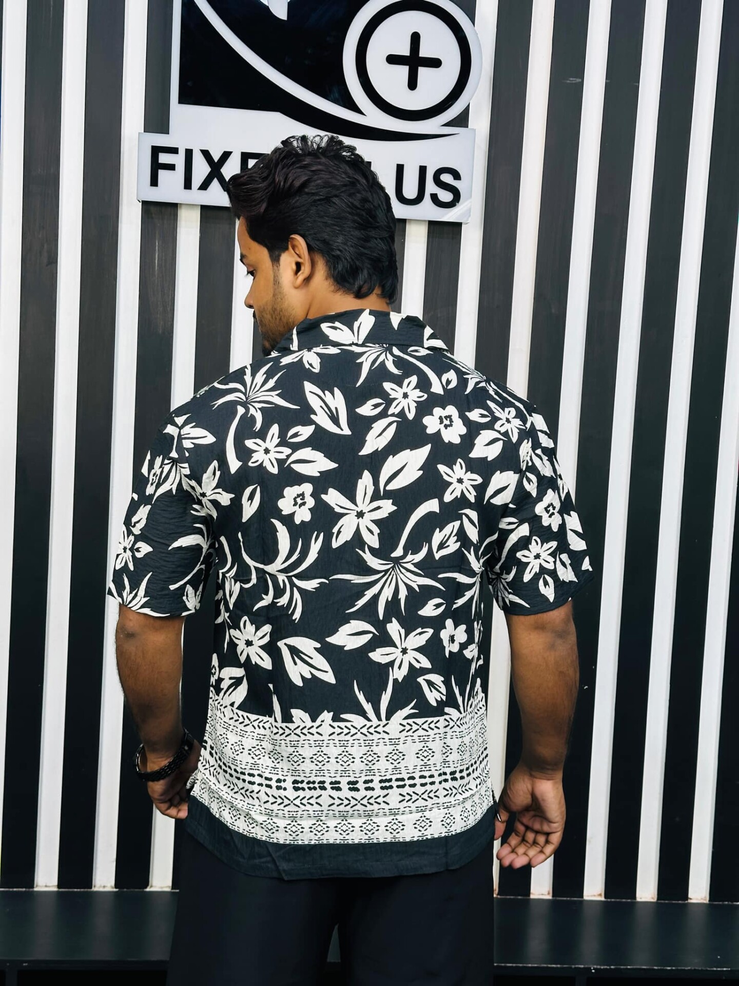 V-Cut Drop Shoulder Shirt 00161 - Image 6