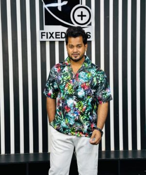 V-Cut Drop Shoulder Shirt 00154