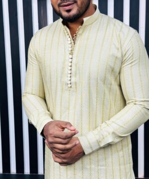 Alternative view of Cotton Punjabi Loop Design (CPL-3)