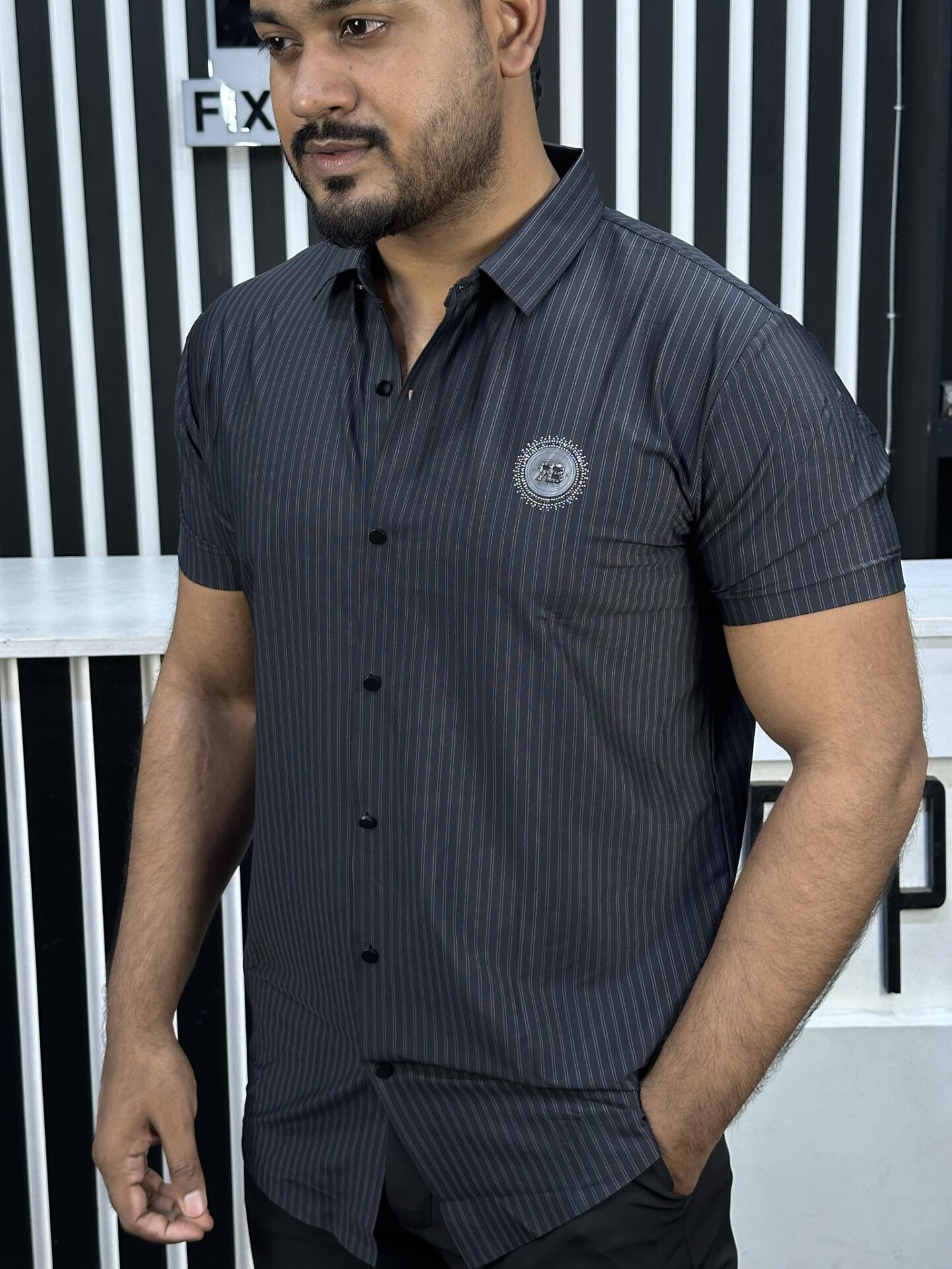 Chinese Half Shirt 130 - Image 2