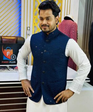 Party wear  Sequence"Koty" (Navy) (PSK-1)