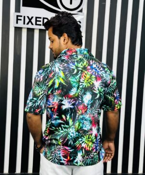 Alternative view of V-Cut Drop Shoulder Shirt 00154