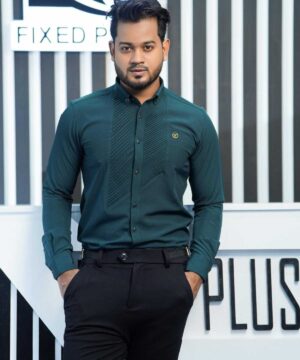 Alternative view of Tuxedo Shirt - Green(TS-5)