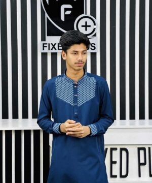 Embroidery Cuff (Navy) 1216