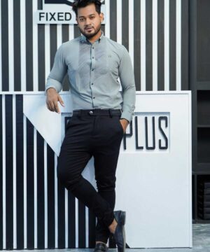 Alternative view of Tuxedo Shirt - Ash(TS-1)