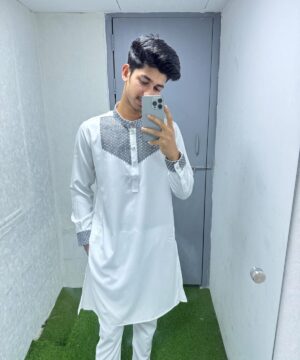 Embroidery Cuff (White) 1214