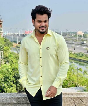 Alternative view of 𝗦𝘁𝗼𝗻𝗲 𝗪𝗼𝗿𝗸 𝗙𝘂𝗹𝗹 𝗦𝗹𝗲𝗲𝘃𝗲 𝗦𝗵𝗶𝗿𝘁 (Light Yellow)(SWFS-2)