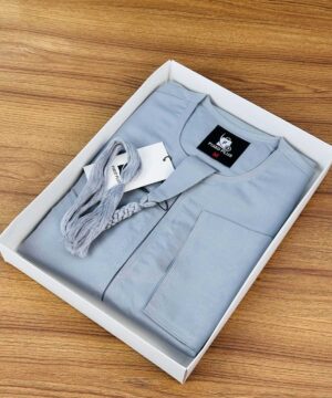 Silver Ash – Premium Emirati Thobe (PET-3)