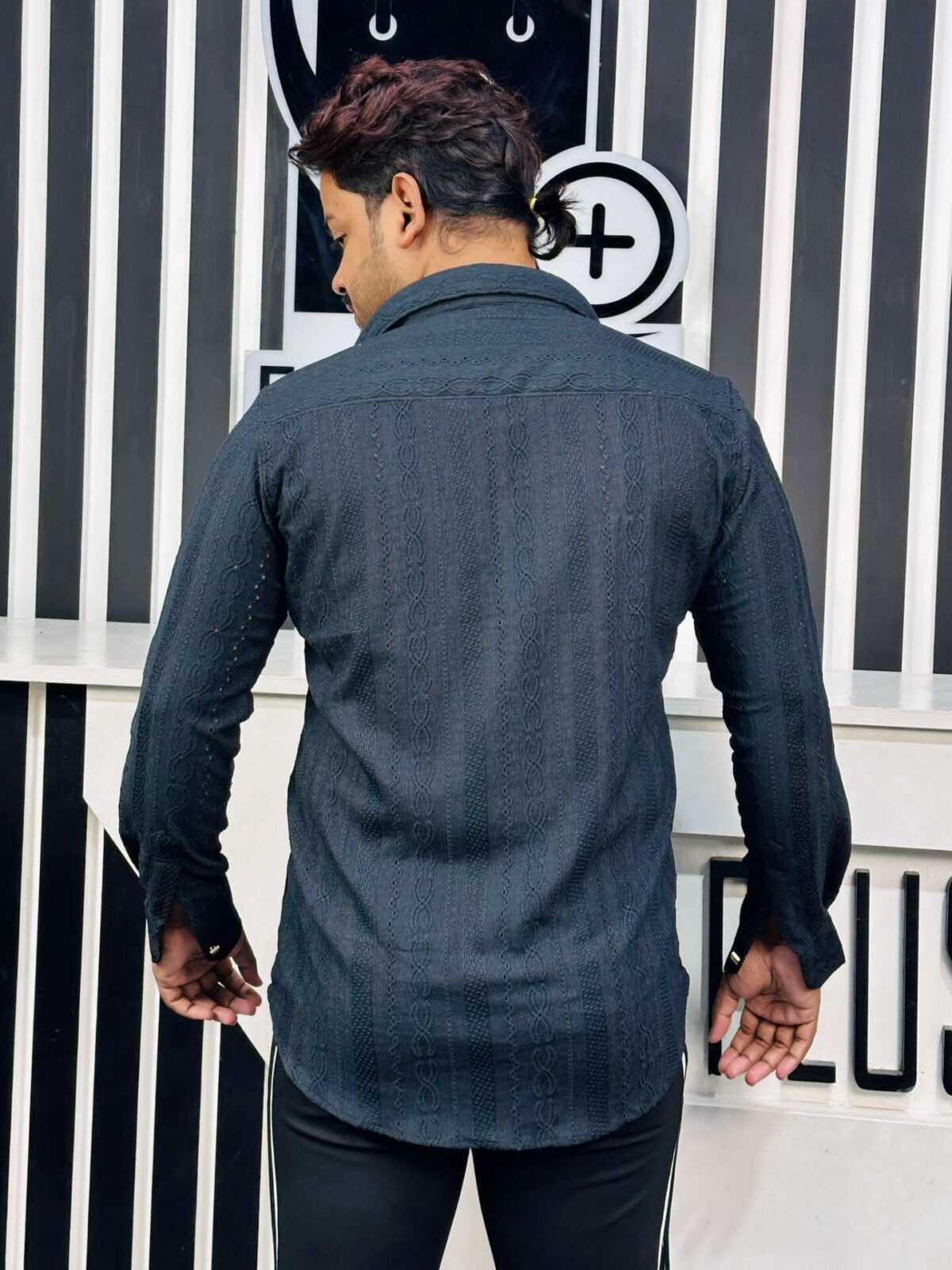 Chinese Spandex Shirt (Black)(CSS-32) - Image 2