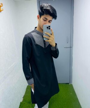 Embroidery Cuff Black 1220