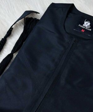 Alternative view of Midnight Black – Premium Emirati Thobe (PET-1)