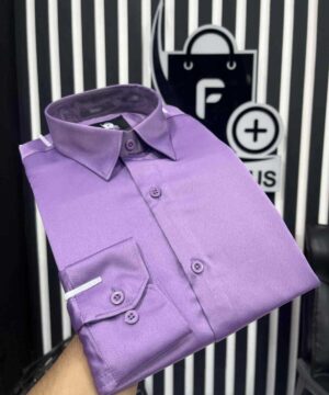Elegant Glossy Formal Shirt( Lavender)(EGFS-1)