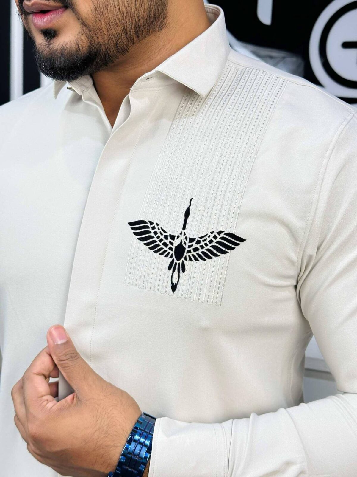 Flirt Party Shirt (Soft Beige) (FPS-3) - Image 2