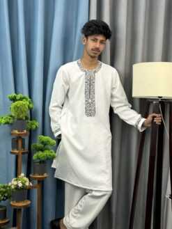 Round Neck China Popcorn Panjabi (RNP-1)