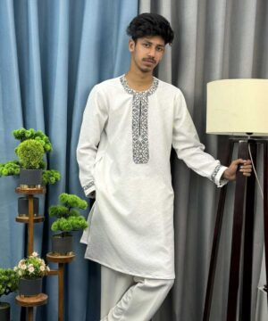 Round Neck China Popcorn Panjabi (RNP-1)